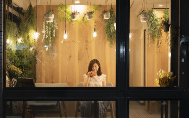 カフェのようなドライヘッドスパ